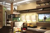 дизайн гостиной комнаты в современном стиле