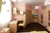 интерьер детской комнаты для девочек школьного возраста (Белый Куб)