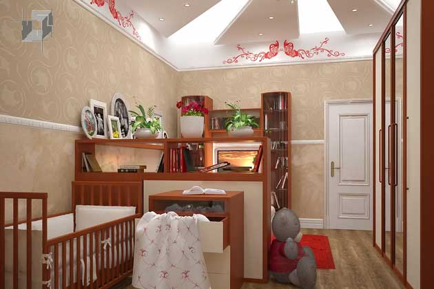 Дизайн проект детской комнаты в трехкомнатной квартире